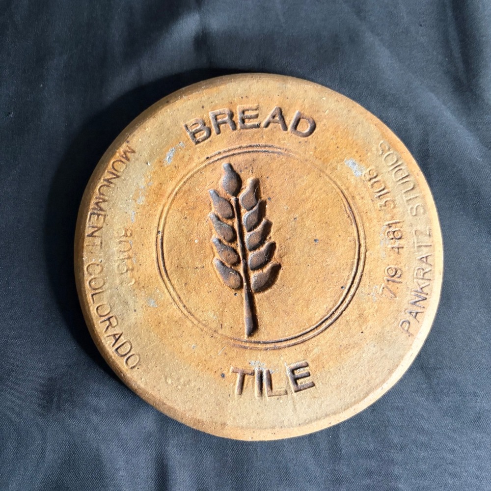 Pankratz Studios Monument Colorado Stoneware Bread Warmer Tile Wheat Trivet